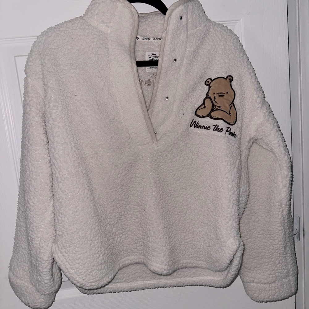 Winnie the Pooh Cream Sherpa Pullover